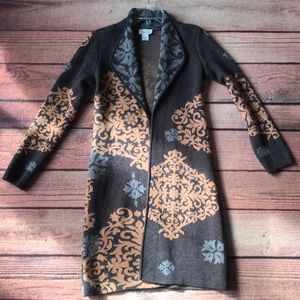 Soft Surroundings wool blend long cardigan